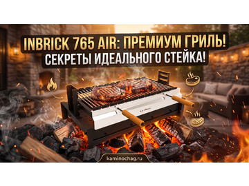 Гриль-вставкa Inbrick 765 AIR с решеткой гриль для встраивания в мангал