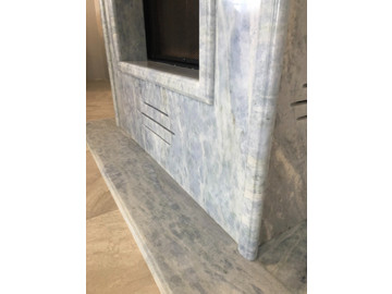 Каминная облицовка из кварцита Blue