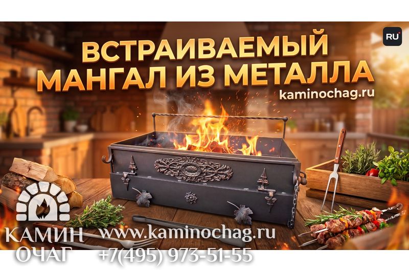 Встраиваемый мангал тип №2