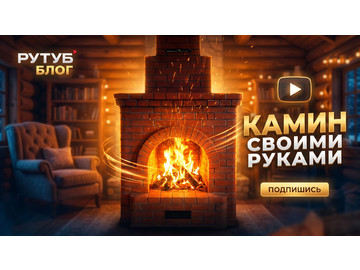 Камин из кирпича классический